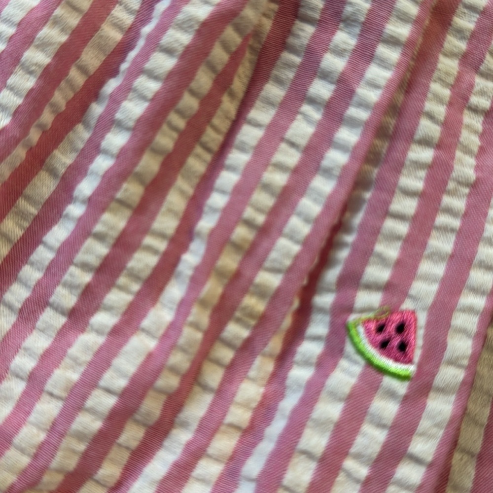 5/$25 2T Pink Striped Kids Dress with Watermelon Print - Picture 6 of 6